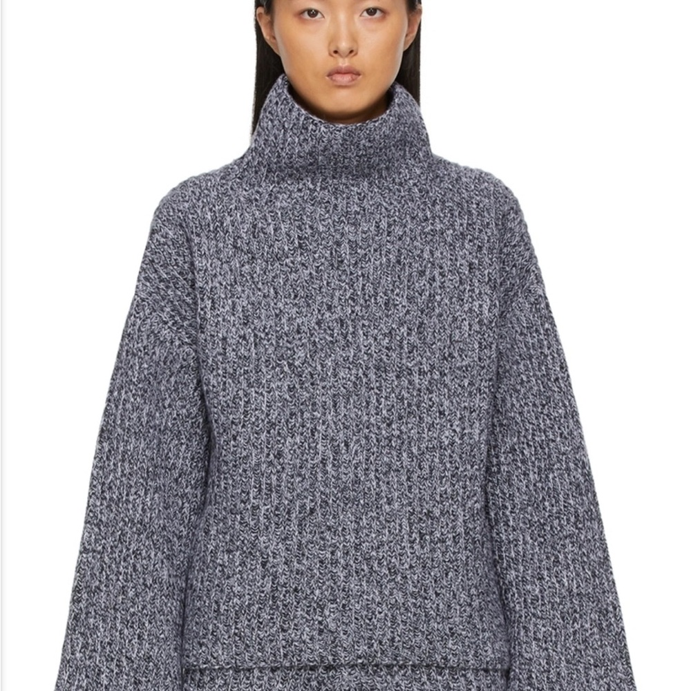 Women's Gray Turtleneck Sweater DRAE new